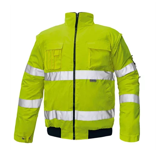 CLOVELLY Pilóta dzseki Jól láthatósági sárga