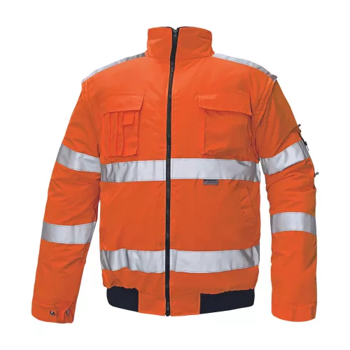 CLOVELLY Pilóta dzseki Jól láthatósági narancs