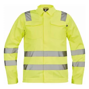 Malaga láthatósági kabát cipzárral