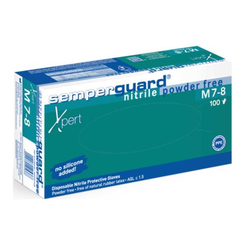 Semperguard xpert egyszerhasználatos nitril kesztyű 100 db/doboz