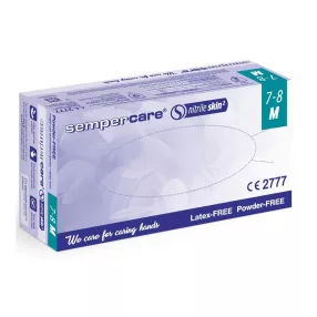   Sempercare Skin2 egyszerhasználatos púdermentes nitril kesztyű 200 db/doboz