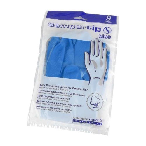 Sempertip kék gumikesztyű