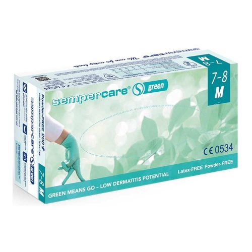 Sempercare Green púdermentes nitrilkesztyű 200db/doboz