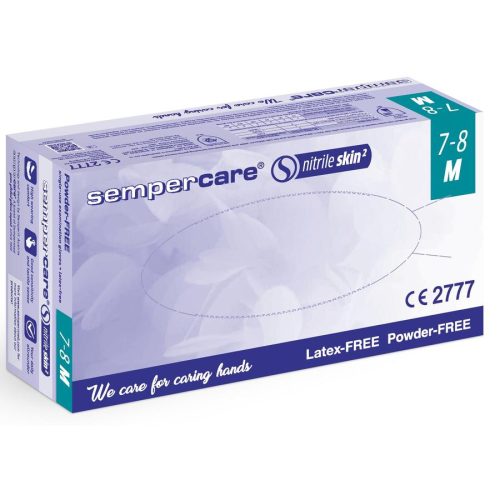 Sempercare Nitrile Skin2 púdermentes kesztyű 100db/doboz