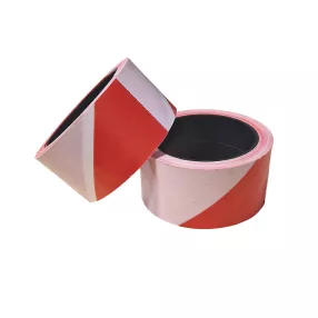 Jelzőszalag piros-fehér 100 méter