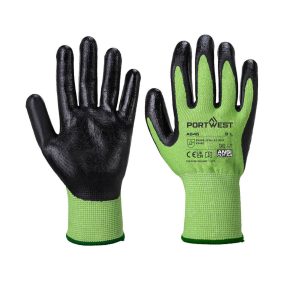 A645 Zöld Cut 5 kesztyű - nitril hab