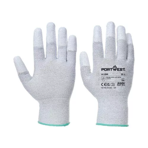 AB198 Ujjbegyen mártott ESD kesztyű