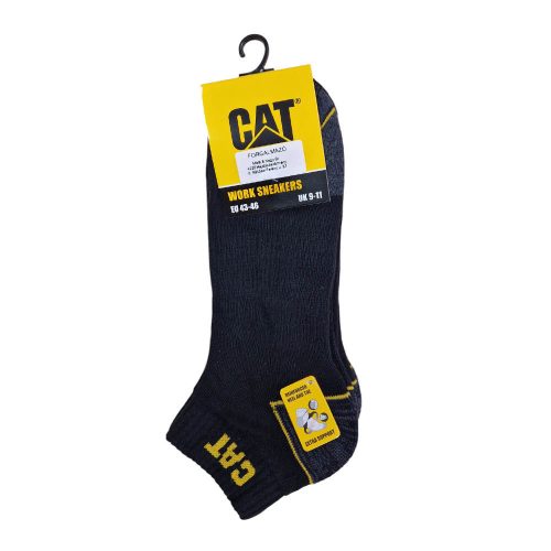 Caterpillar rövid zokni fekete 3 pár