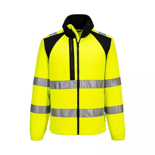 Jól láthatósági polár kabát elölről