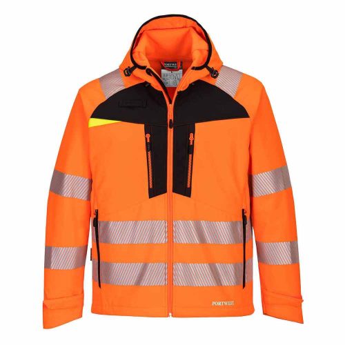 Jól láthatósági softshell kabát Portwest DX475 narancs