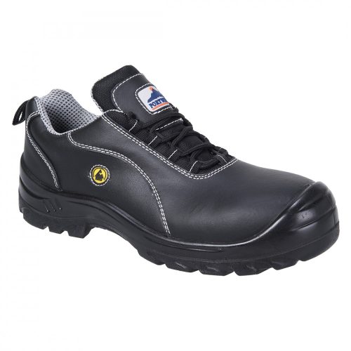 FC02 Compositelite ESD munkavédelmi cipő, bőr felsőrésszel, S1 fekete