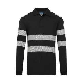 hosszú ujjú galléros póló elölről