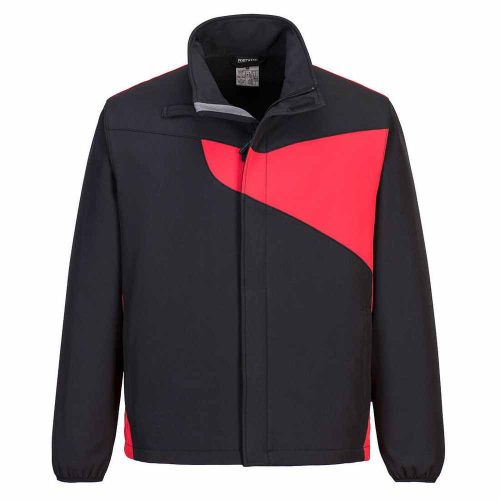 PW271 softshell kabát fekete - piros