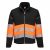PW375 láthatósági softshell kabát fekete-narancs