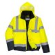 S266 Hi-Vis kéttónusú bomber dzseki sárga