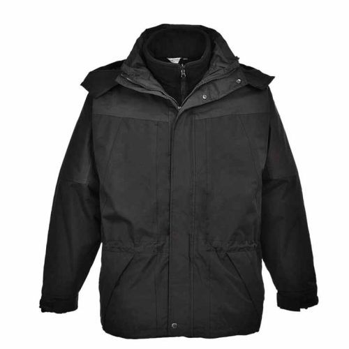 S570 Aviemore 3:1 kabát fekete kivehető béléssel