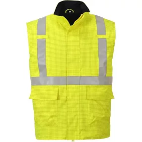 S776 Bizflame Rain Hi- Vis antisztatikus FR mellény