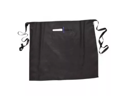 S795 Derekas pincérkötény, fekete, 120 cm