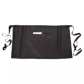 S845 Zsebes bár kötény, fekete