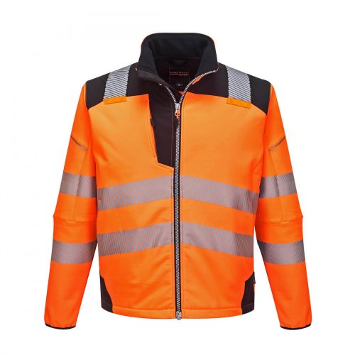T402 Jól láthatósági softshell kabát narancs