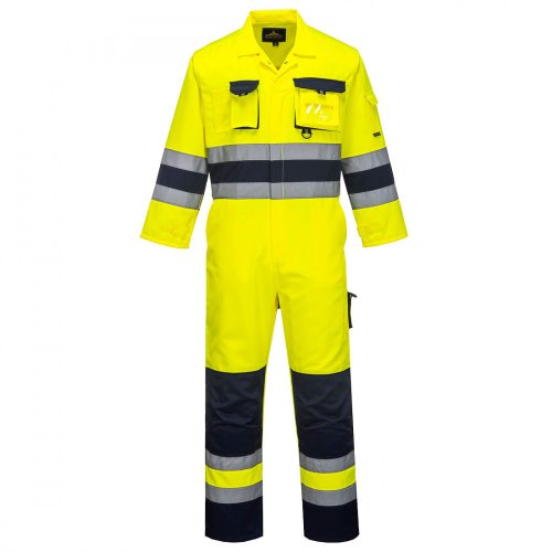 TX55 Texo Hi-Vis overall sárga - sötétkék