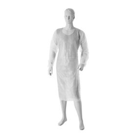 Fólia kötény fehér 130 cm x 80 cm