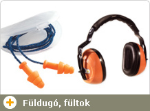 A hallásvédő eszközök besorolása: füldugó, fültok, zajvédő sisak