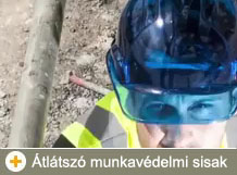 Újdonság átlátszó munkavédelmi sisak