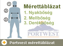 Portwest mérettáblázat