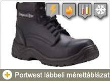 Lábbeli mérettáblázat Portwest munkavédelmi cipő, bakancs
